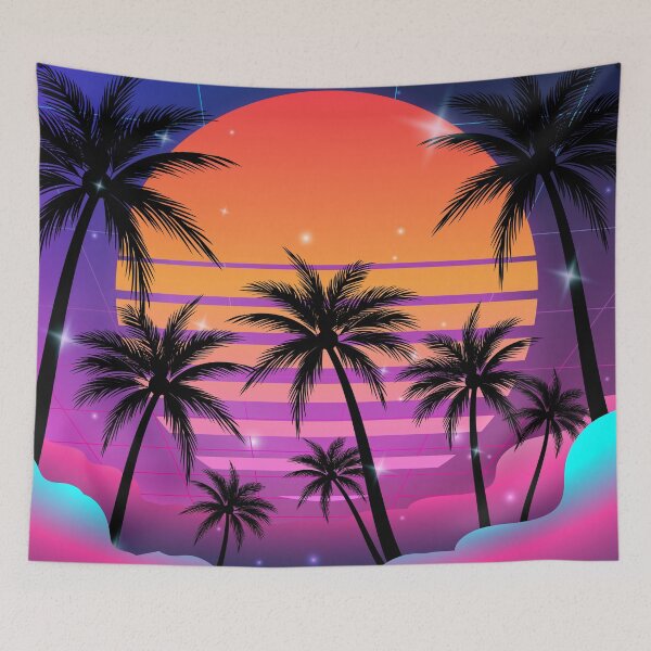 Item preview, Blazing Sunset Synthwave designed and sold by MaiZephyr.