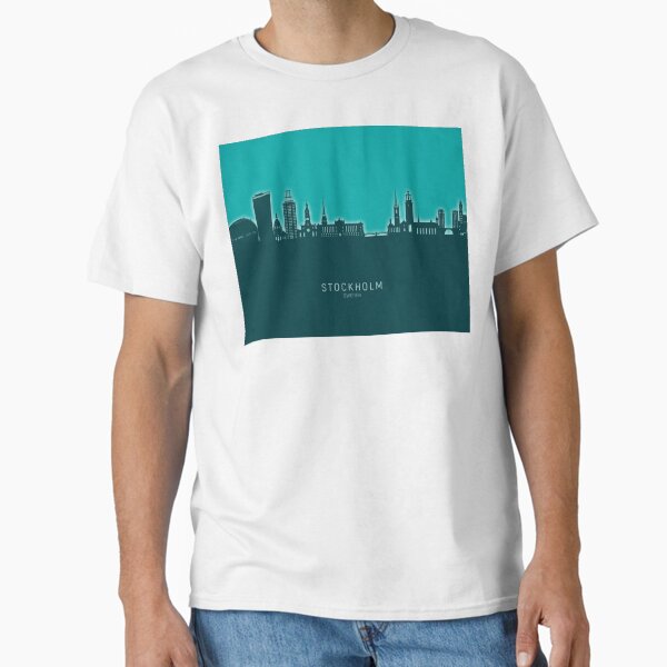 Item preview, Stockholm Sweden Skyline designed and sold by ArtPrints.