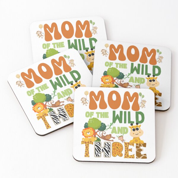 Item preview, Mom Of The Wild And Three - Funny Safari Birthday Party designed and sold by thebest-2studio.
