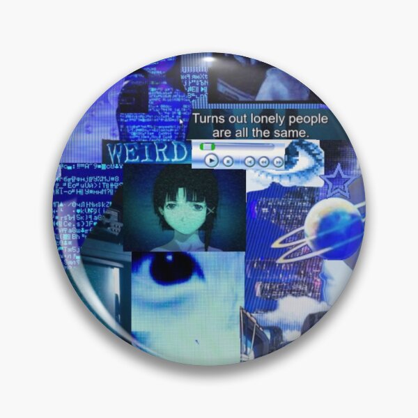Item preview, Collage estético azul de Lain designed and sold by MerikuroCreates.