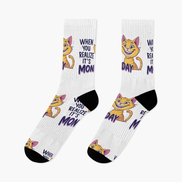 Item preview, Monday Mood – Funny Cat Reaction designed and sold by BaisaStudio.