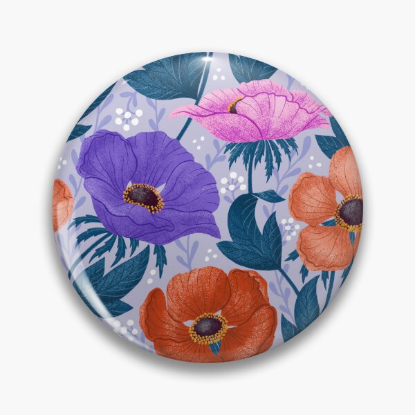 Item preview, Bold colorful anemone - purple designed and sold by me-coco-design.