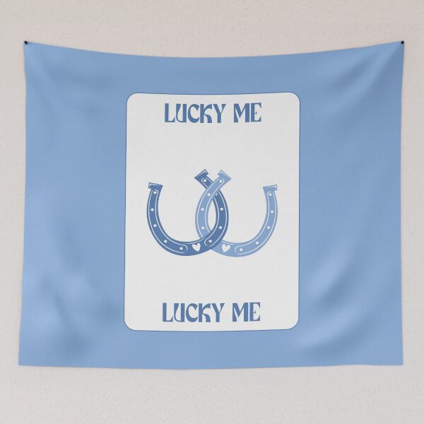 Item preview, Lucky Me Blue Horse Shoe Coastal Cowgirl designed and sold by AestheticAnnette.