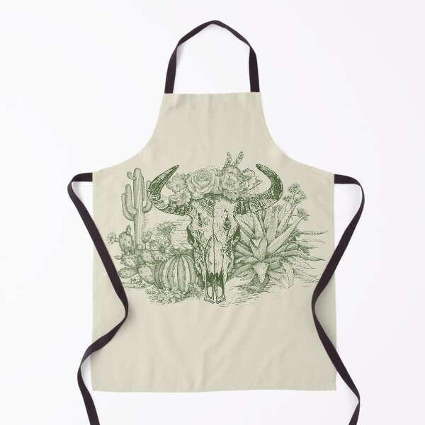 Item preview,  Western Americana (cow skull and flowers) green designed and sold by BessoChicca.