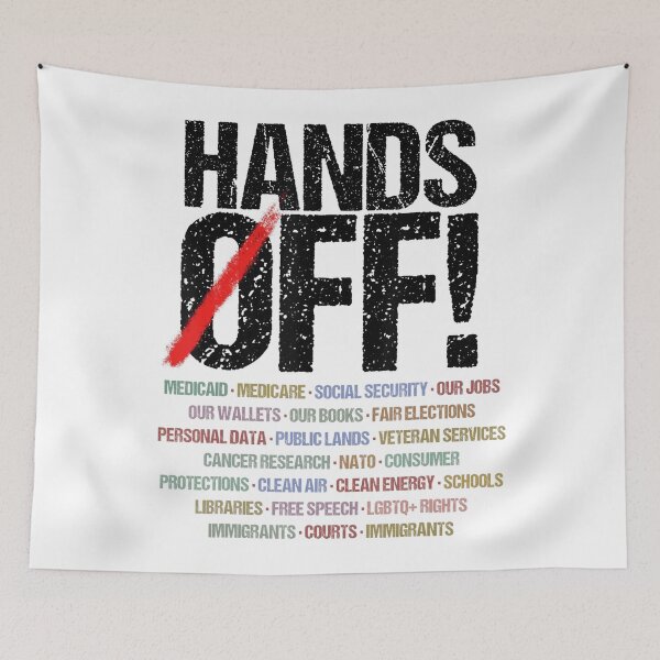 Item preview, Hands Off Protest Black designed and sold by Vincent-Cloud.