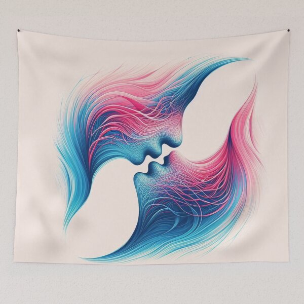 Item preview, Couple in abstract harmony designed and sold by Sigtrix.