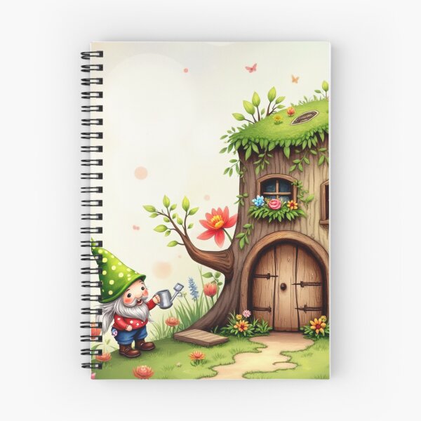 Item preview, Magical Gnome World: colorful spring awakening at the tree stump house designed and sold by Connys Colorful World.