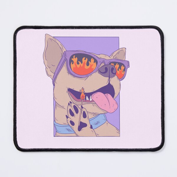 Item preview, Cool Staffy with Glasses Holding a Match – Chaos and Fire designed and sold by Jess.a.creates.