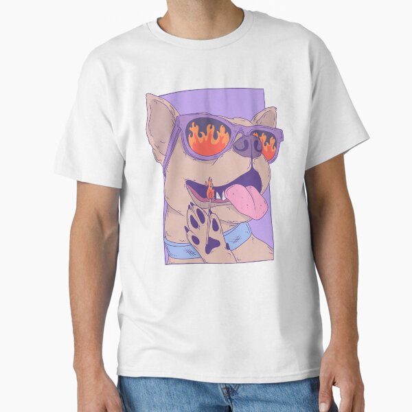 Item preview, Cool Staffy with Glasses Holding a Match – Chaos and Fire designed and sold by Jess.a.creates.