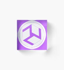 Antahkarana Yang white transpharent Acrylic Block