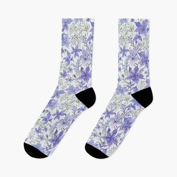 Item preview, Purple Blue Floral Pattern designed and sold by CoolPixels.