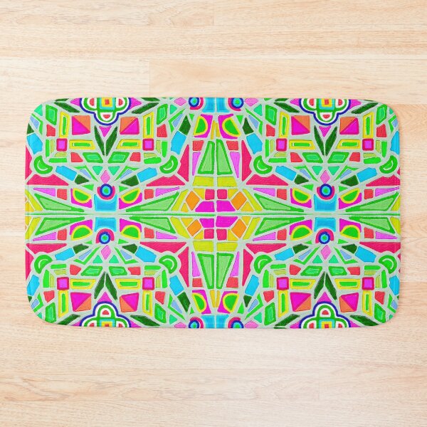Item preview, Aztec grid Fluro  designed and sold by bekki smith.