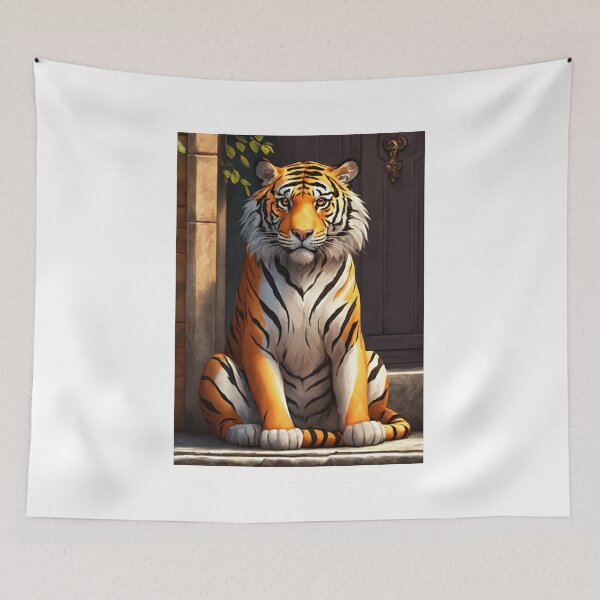 Item preview, tiger iPhone case designed and sold by hsstudio2025.