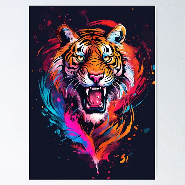 Item preview, tiger iPhone case designed and sold by hsstudio2025.