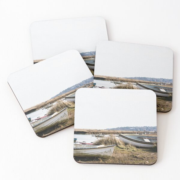 Item preview, Norfolk boats at low tide  designed and sold by clgcreativearts.