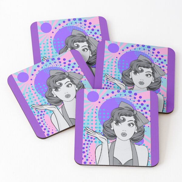 Item preview, Retro Woman, Pop Art, Bow, Beautiful, Vintage Style #7 designed and sold by AASparksDesigns.