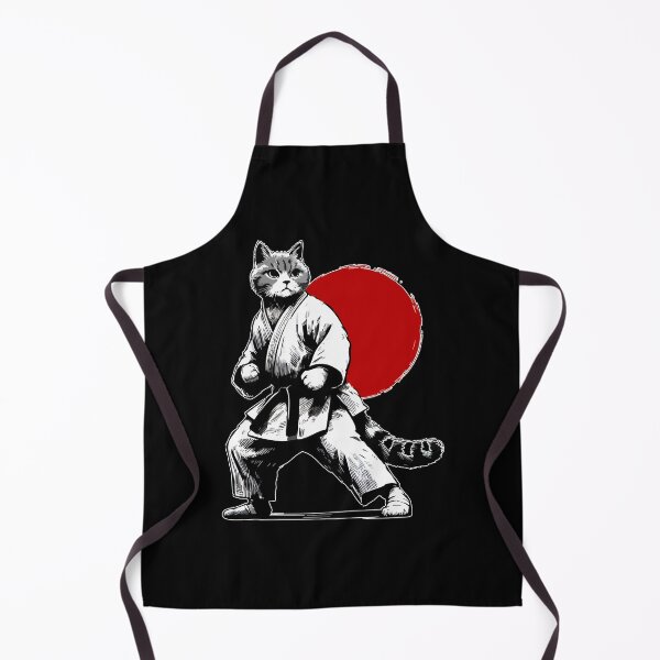 Item preview, Sketchy Cat Karate Judo Japan Sumie  designed and sold by TomFrontierArt.