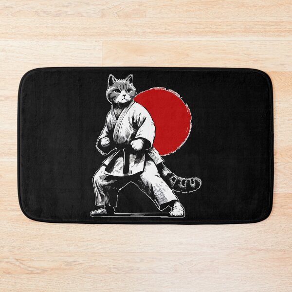 Item preview, Sketchy Cat Karate Judo Japan Sumie  designed and sold by TomFrontierArt.