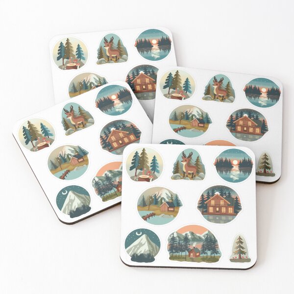 Item preview, Whimsical Forest Creatures Sticker Set – Cute Nature Stickers for Planners, Scrapbooks & Journals designed and sold by iuliiaGot.