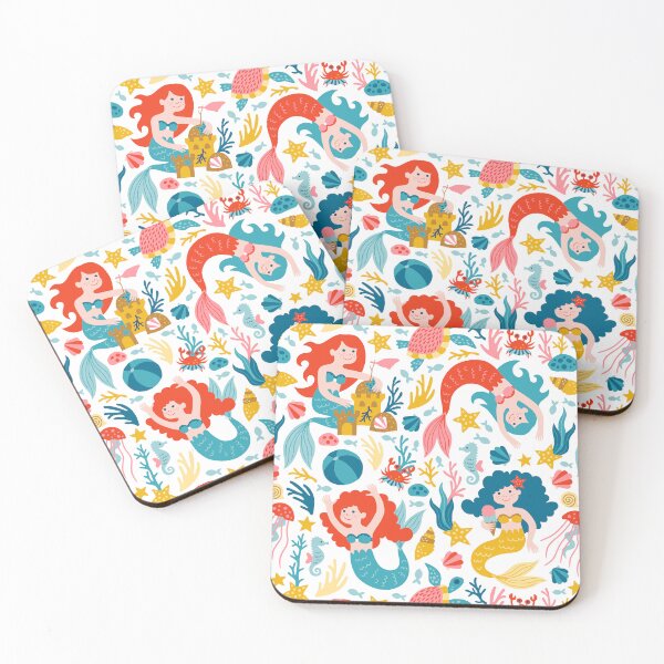 Item preview, Mermaid Summer Beach white designed and sold by HeleenvThillart.