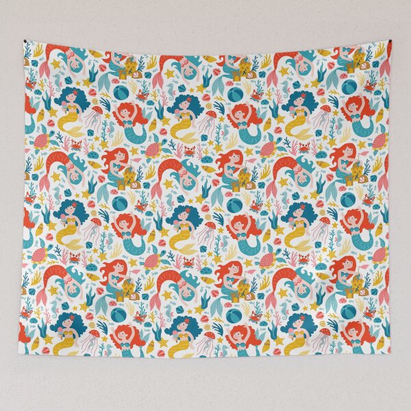 Item preview, Mermaid Summer Beach white designed and sold by HeleenvThillart.