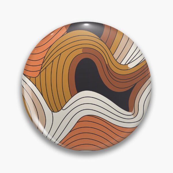Item preview, Retro Wave Flow Pattern – Seamless 70s Inspired Curved Stripe Design designed and sold by designedbyNil.