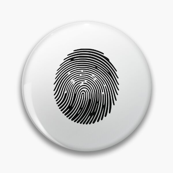 Item preview, Black & White Minimalist Fingerprint Design designed and sold by StickyLandia.