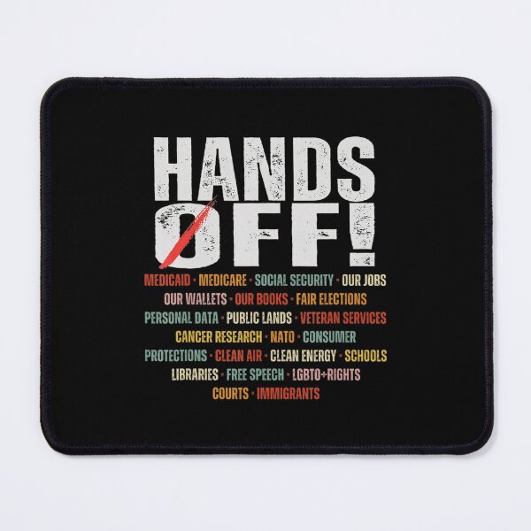 Item preview, Hands Off Protest Retro Social Security And Medicare Protest designed and sold by Vincent-Cloud.