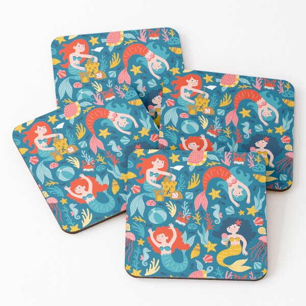 Item preview, Mermaid Summer Beach teal designed and sold by HeleenvThillart.