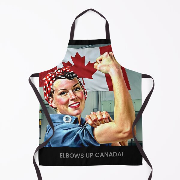 Item preview, Rosie says "ELBOWS UP CANADA!" designed and sold by James Cumming.