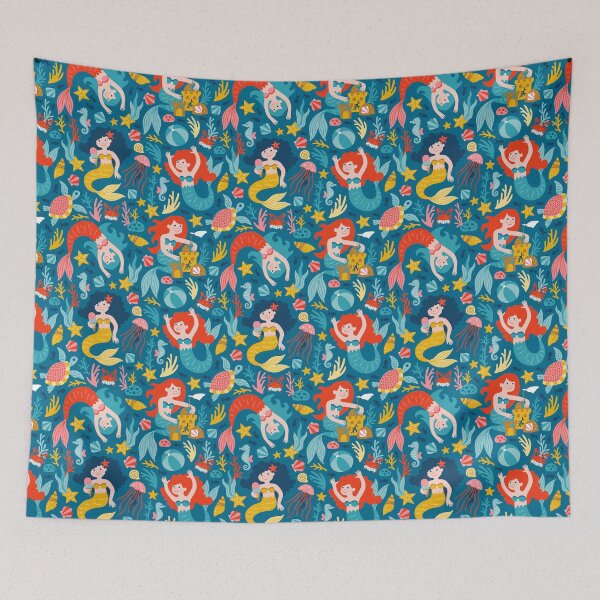 Item preview, Mermaid Summer Beach teal designed and sold by HeleenvThillart.