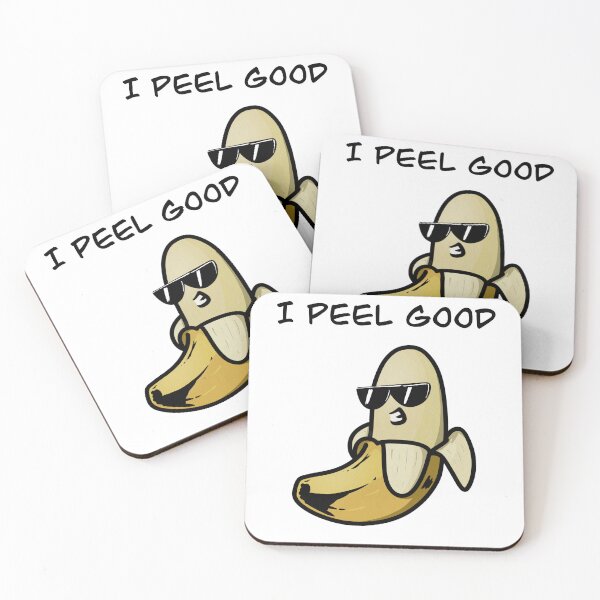 Item preview, I Peel Good designed and sold by Cute & Funny Hand-Drawn Prints | Happy Doodle Friends Shop.