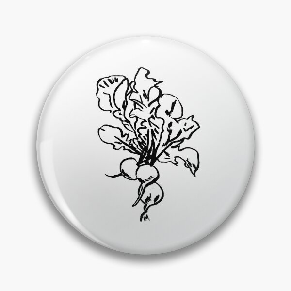 Item preview, three radishes (BW) designed and sold by katherine montalto.