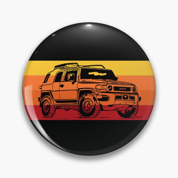 Item preview, Toyota FJ Cruiser with classic toyota stripes designed and sold by FunnyTeesAngMugsNaz.