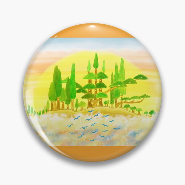 Item preview, Tree castle village and the sea of clouds designed and sold by greenPQBstudio.