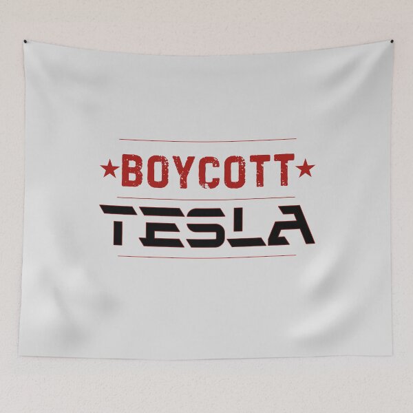 Item preview, Boycott Tesla : Vintage Resistance Red + Black designed and sold by TRVLR Designs.