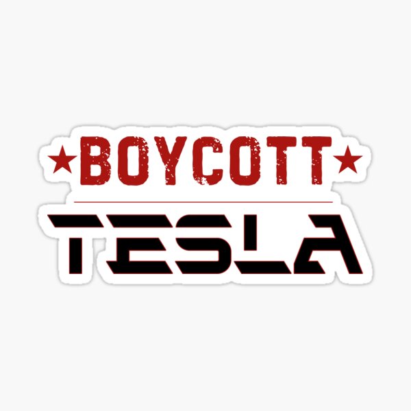 Artikel-Vorschau von Boykottieren Sie Tesla: Vintage Resistance Red + Black, designt und verkauft von TRVLR Designs.