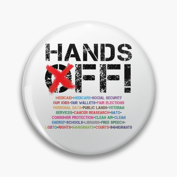 Item preview, Hands Off Protest Retro designed and sold by Vincent-Cloud.