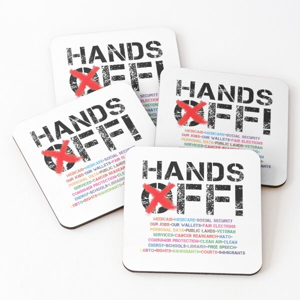 Item preview, Hands Off Protest Retro designed and sold by Vincent-Cloud.