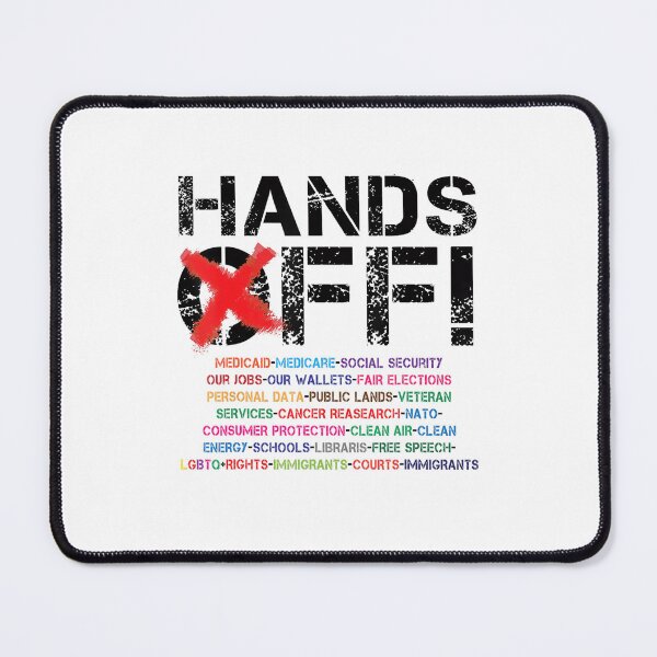 Item preview, Hands Off Protest Retro designed and sold by Vincent-Cloud.