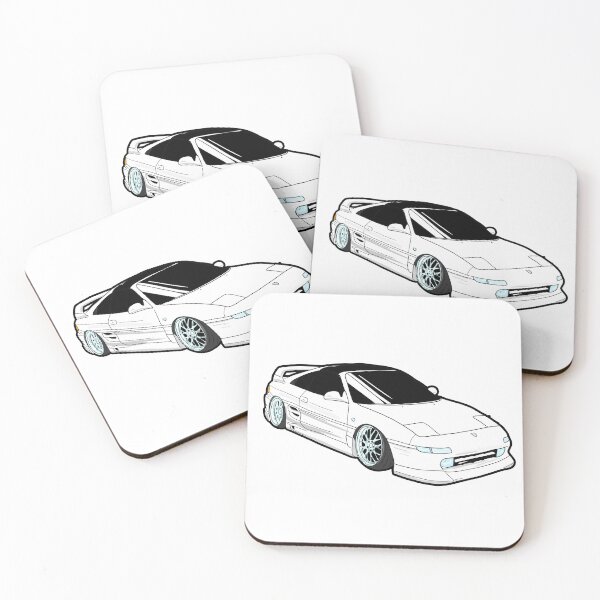 Item preview, White mr2 Japan Car designed and sold by MonkiFlipp.
