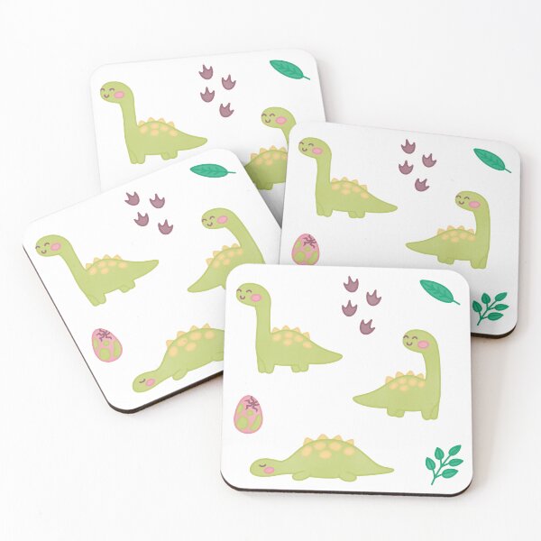 Item preview, Cute green happy dinosaurs designed and sold by winterpumpkin.