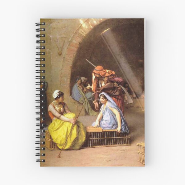 Item preview, Alma, playing chess - 1870 vintage painting  - Альмеи, играющие в шахматы,  designed and sold by Vintage Designs +.