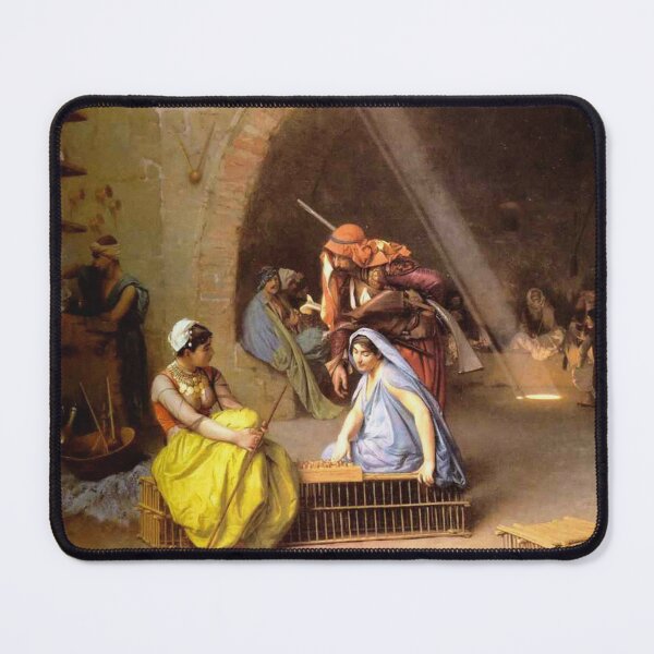 Item preview, Alma, playing chess - 1870 vintage painting - Альмеи, играющие в шахматы, designed and sold by Vintage Designs +.