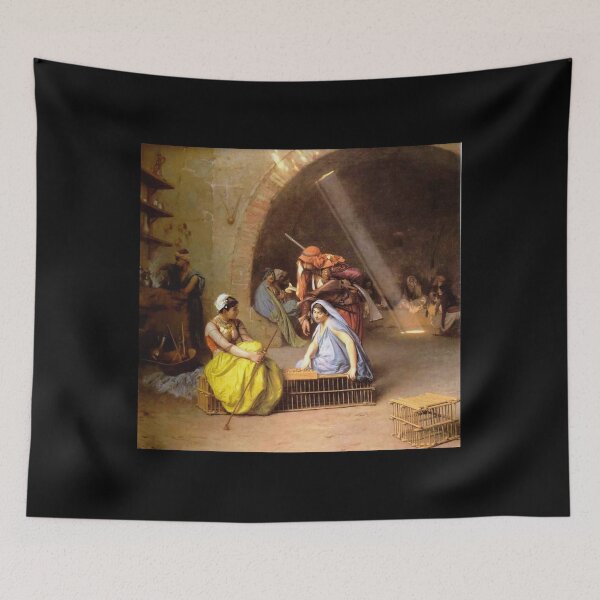 Item preview, Alma, playing chess - 1870 vintage painting  - Альмеи, играющие в шахматы,  designed and sold by Vintage Designs +.