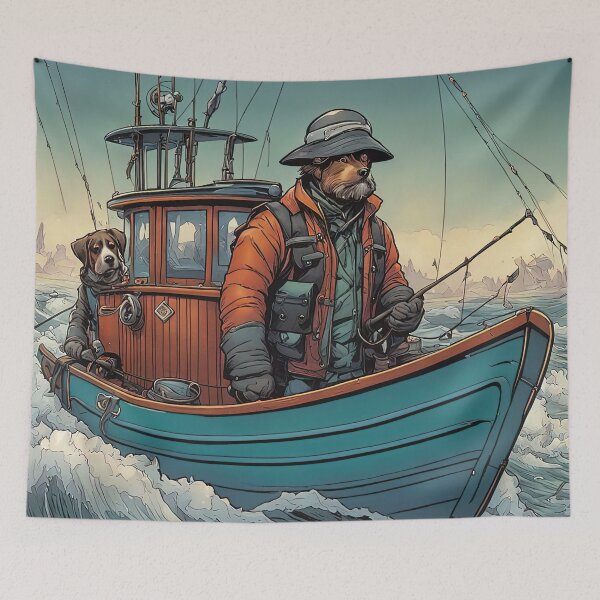 Item preview, Puppy Fisherman designed and sold by Colin Bentham.
