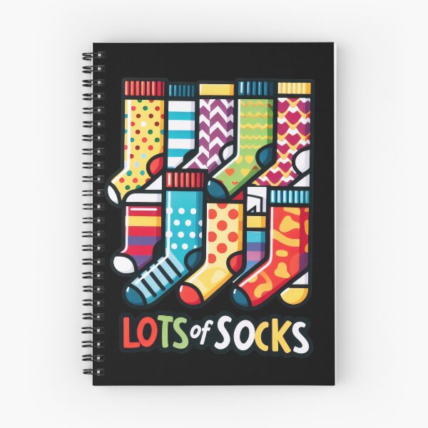 Item preview, A Fun, Eye-Catching "Lots of Socks" image of Featuring Colorful Patterns to Support the Down Syndrome Community designed and sold by All-Of-Art.
