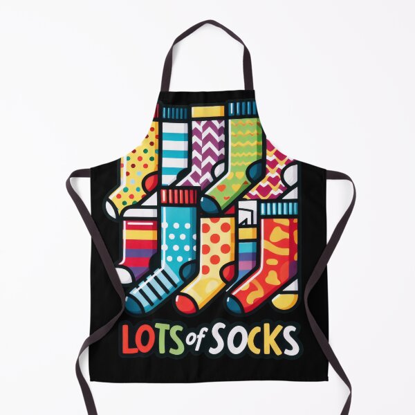 Item preview, A Fun, Eye-Catching "Lots of Socks" image of Featuring Colorful Patterns to Support the Down Syndrome Community designed and sold by All-Of-Art.