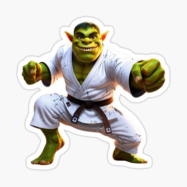 Vista previa del artículo con la obra «El ogro del karate», diseñado y vendido por Ogre Republic.