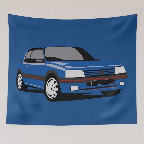 Item preview, Copie de drawing Youngtimer 205 GTI Rouge designed and sold by JPA-Graphisme.